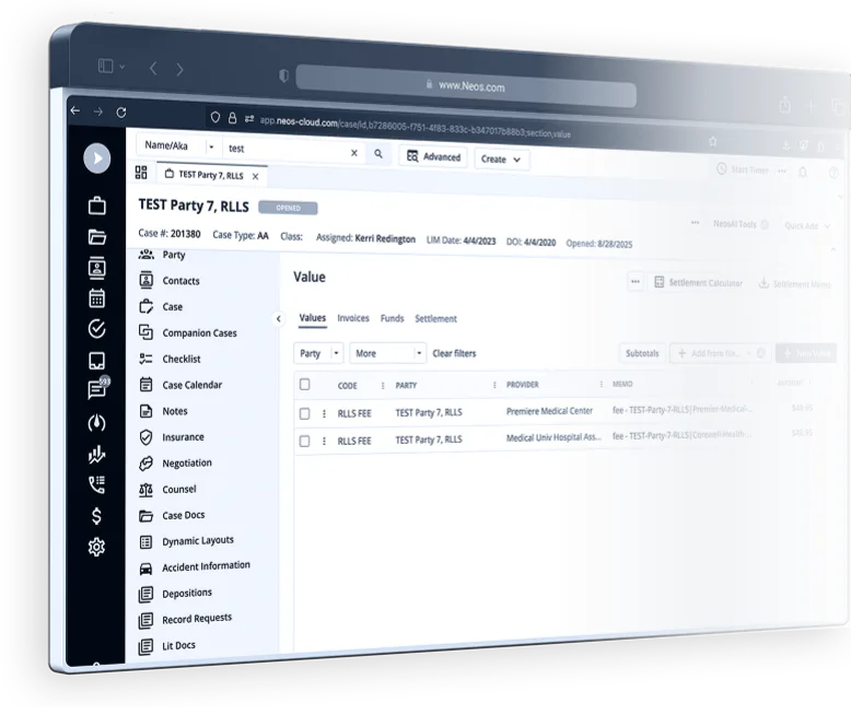 Neos screenshot