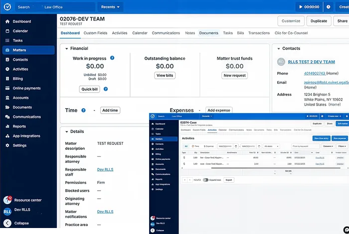 clio cms screenshot